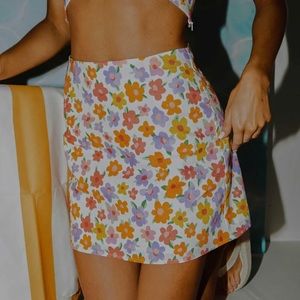 PEPPERMAYO FLORAL SKIRT, SIZE 6